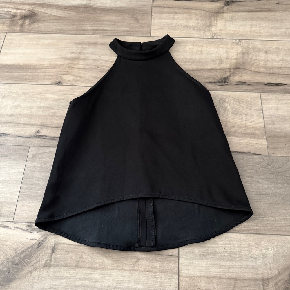 Black halter top